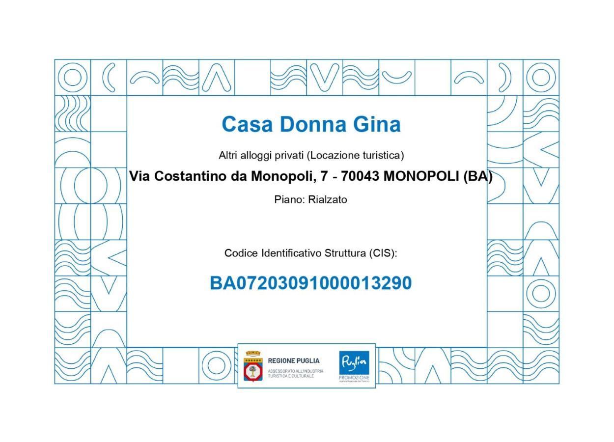 Casa Donna Gina - Puglia Mia Apartments Монополи Экстерьер фото
